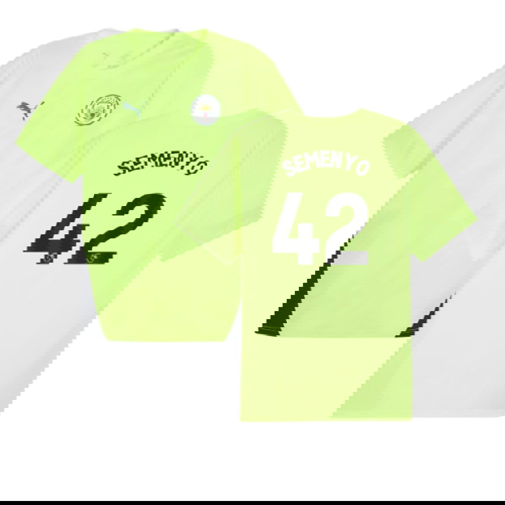 2025-2026 Man City Training Jersey (Fizzy Apple) (Semenyo 42)