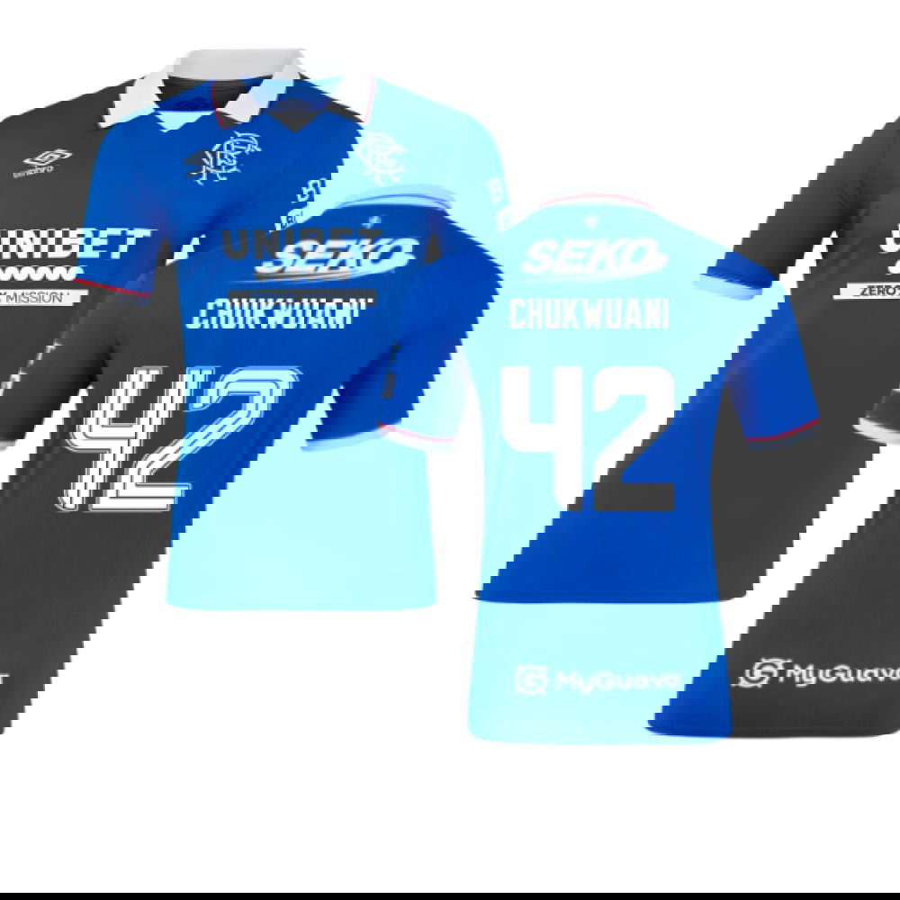 2025-2026 Rangers Authentic Home Shirt (Chukwuani 42)