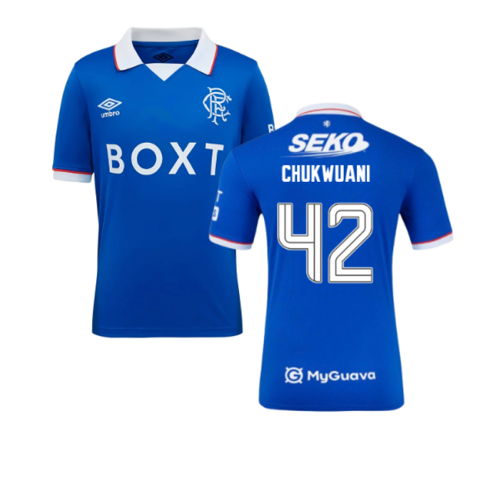 2025-2026 Rangers Home Shirt (Kids) (Chukwuani 42)