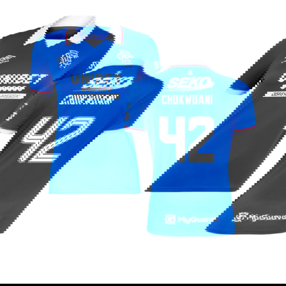 2025-2026 Rangers Home Shirt - Womens (Chukwuani 42)