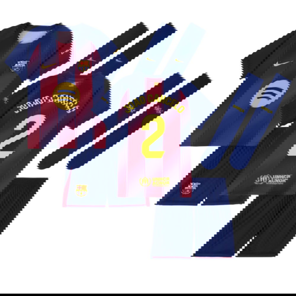 2025-2026 Barcelona Home Mini Kit (Joao Cancelo 2)