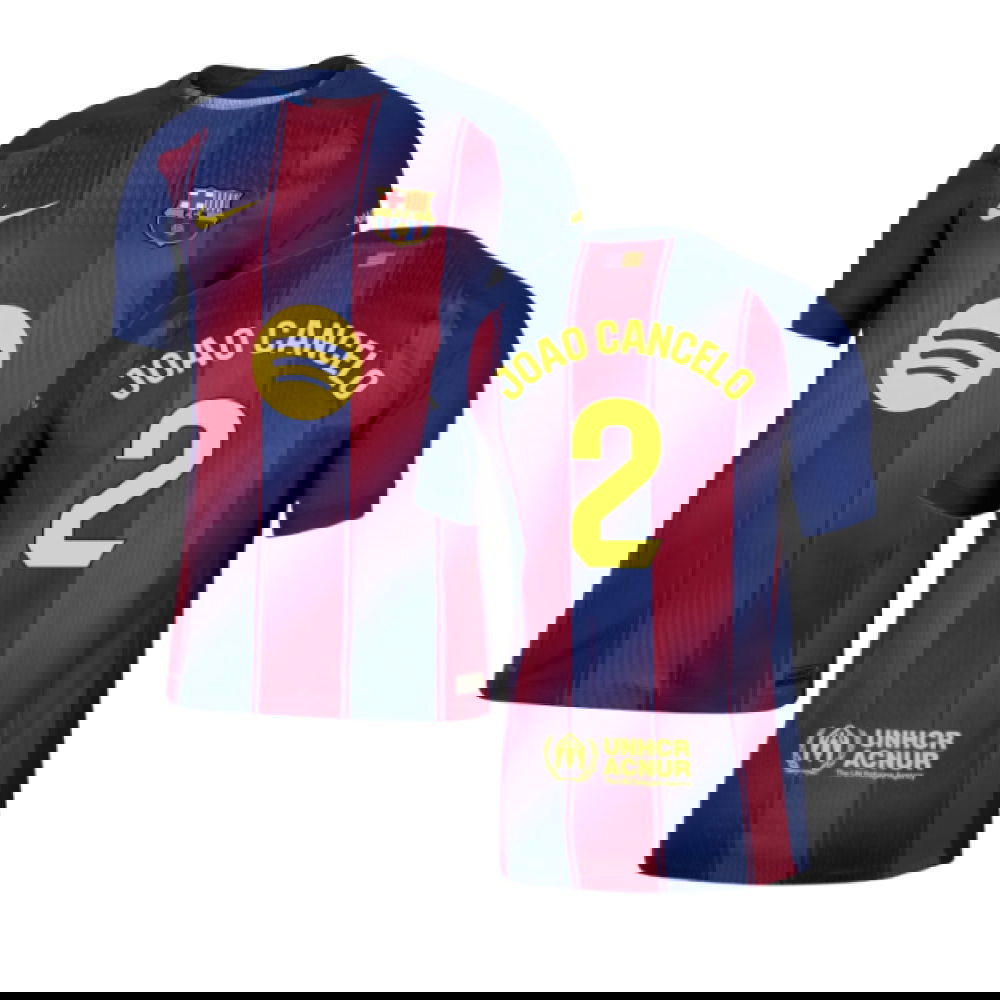 2025-2026 Barcelona Authentic Home Shirt (Joao Cancelo 2)