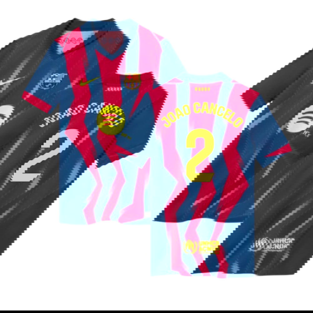 2025-2026 Barcelona Fourth Shirt (Kids) (Joao Cancelo 2)