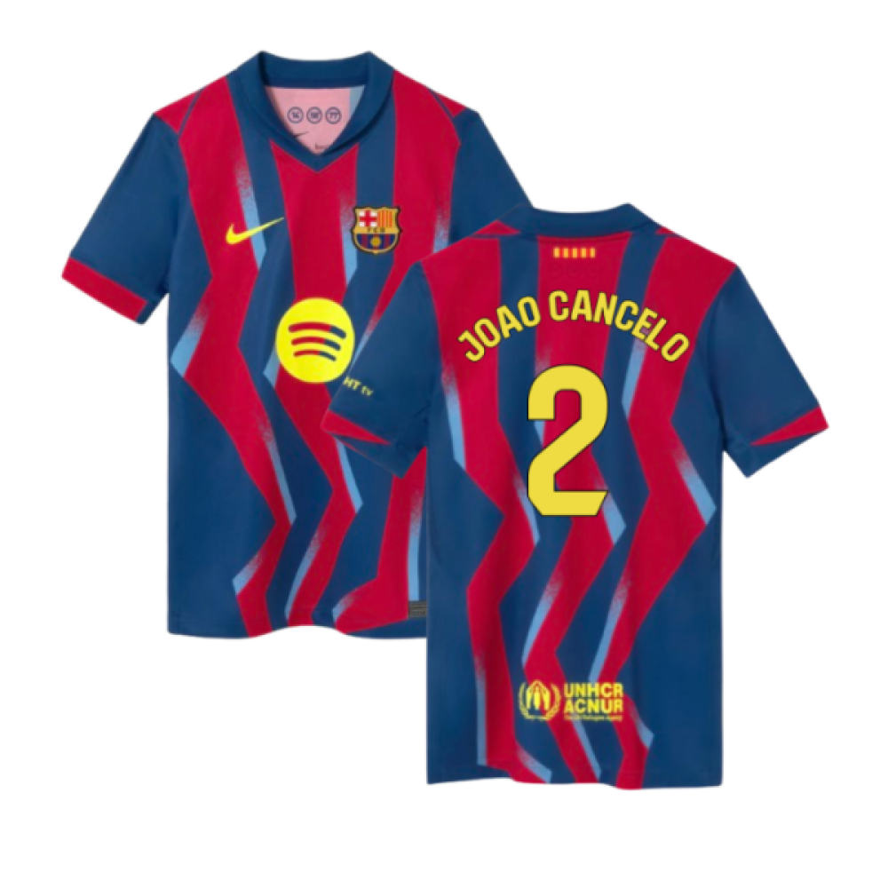 2025-2026 Barcelona Fourth Shirt (Kids) (Joao Cancelo 2)
