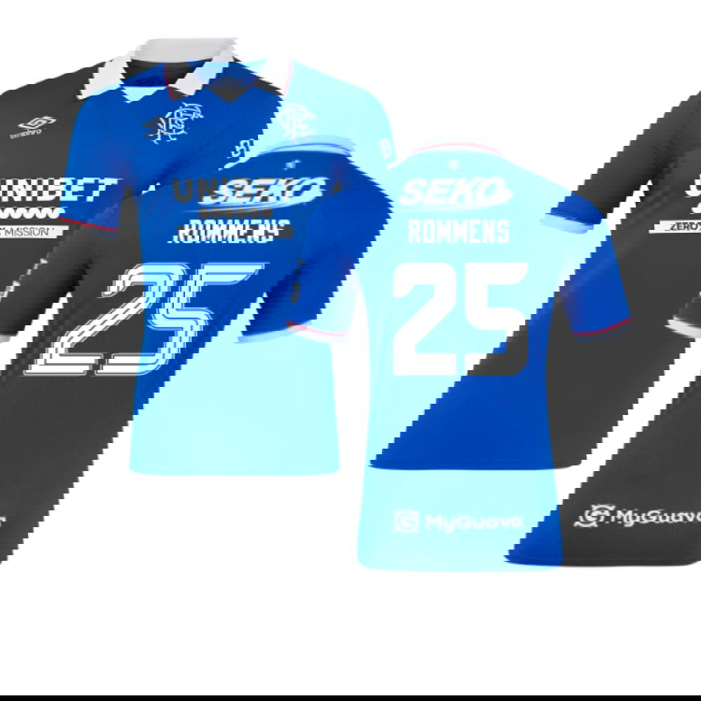 2025-2026 Rangers Authentic Home Shirt (Rommens 25)