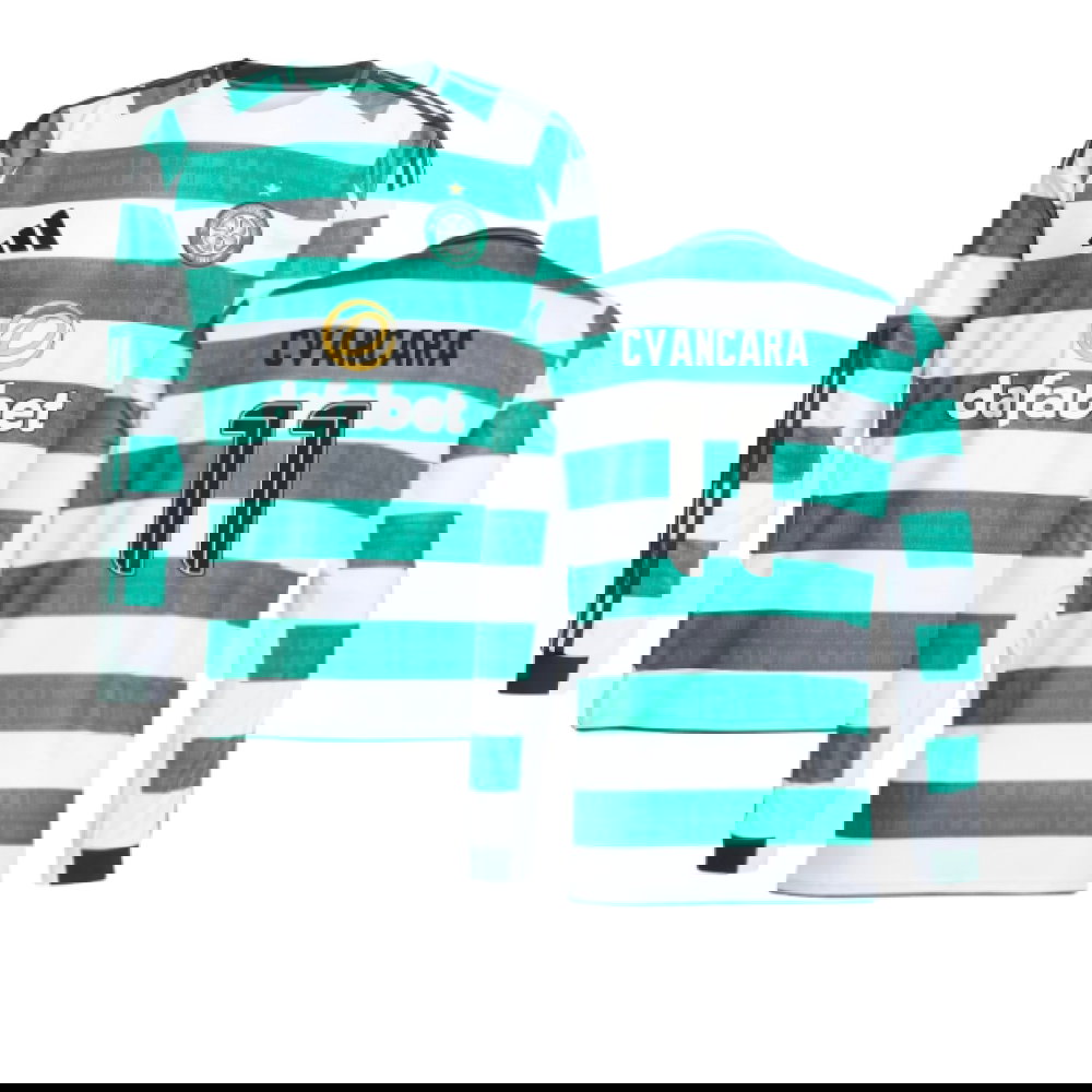 2025-2026 Celtic Long Sleeve Home Shirt (Cvancara 11)