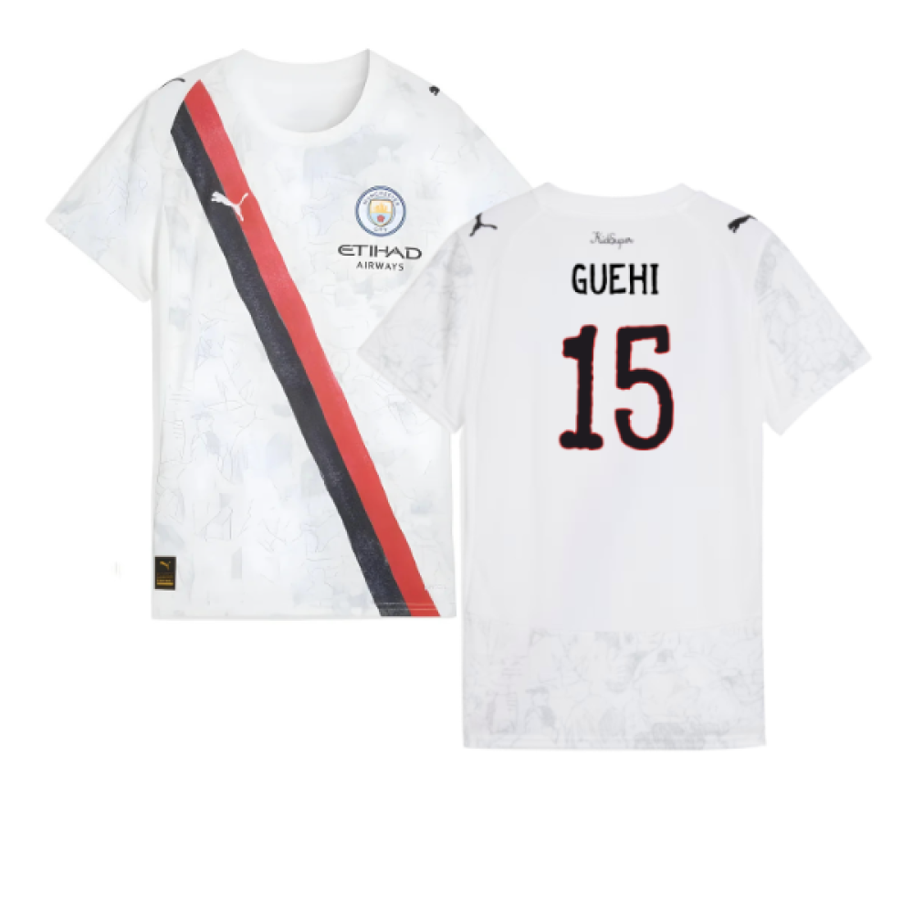 2025-2026 KIDSUPER x Manchester City CWC Shirt (White) - Womens (Guehi 15)