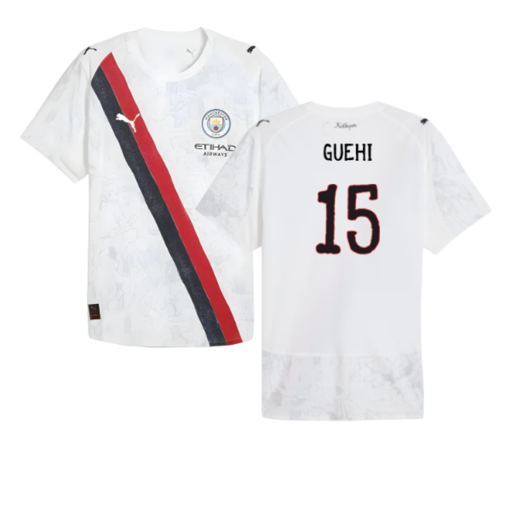 2025-2026 KIDSUPER x Manchester City CWC Authentic Shirt (White) (Guehi 15)