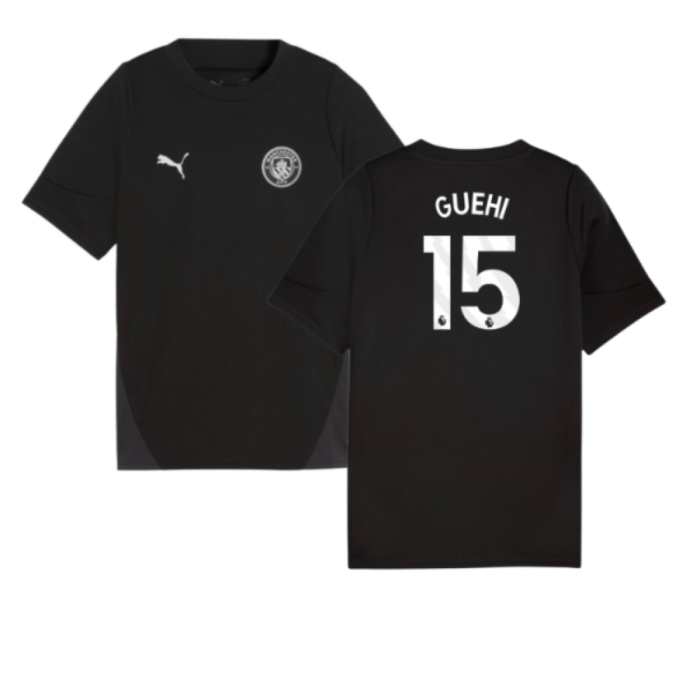 2025-2026 Man City Training Jersey (Black) - Kids (Guehi 15)
