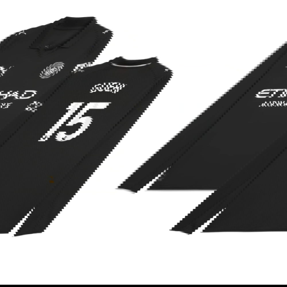 2025-2026 Man City Long Sleeve Away Shirt (Guehi 15)