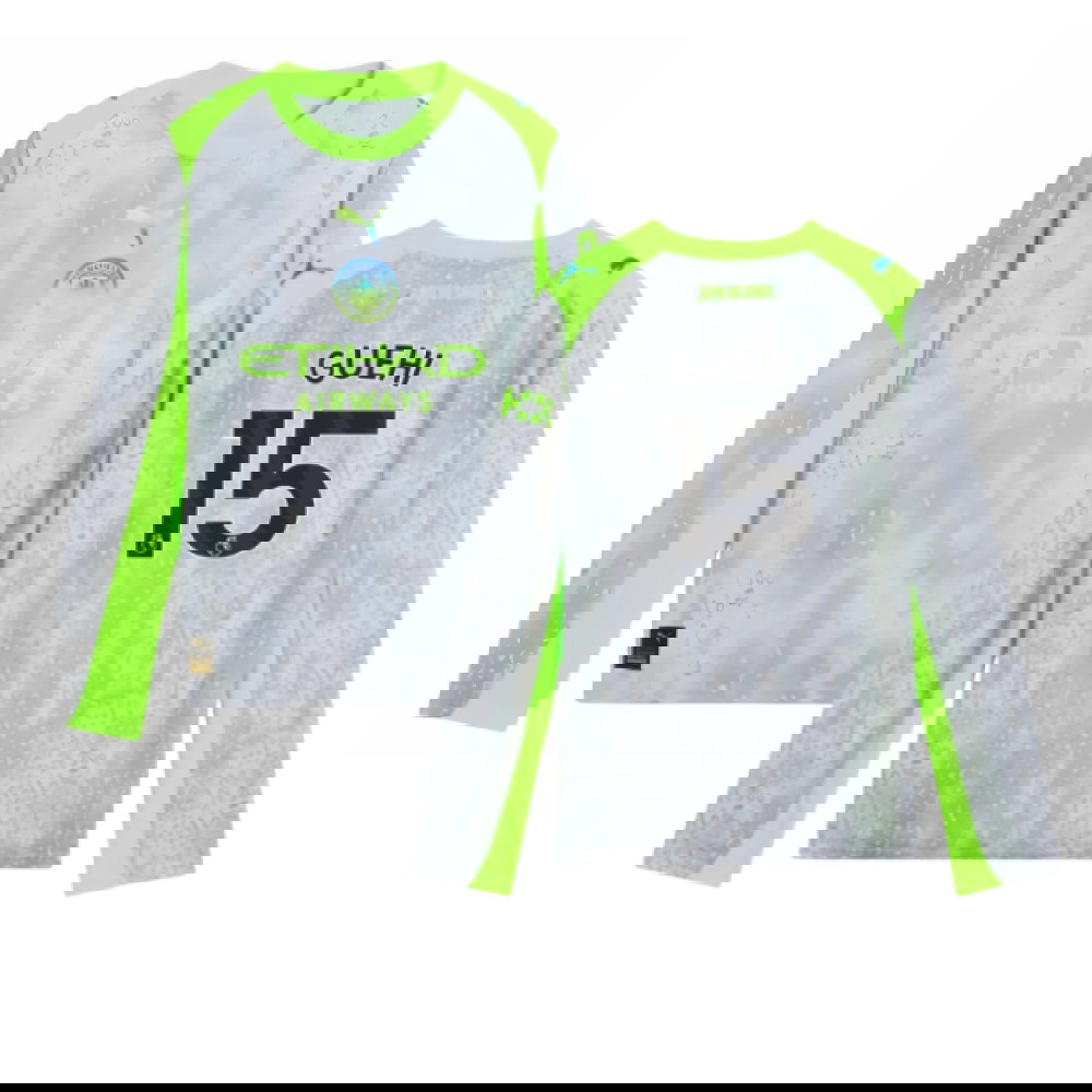 2025-2026 Man City Long Sleeve Third Shirt (Kids) (Guehi 15)