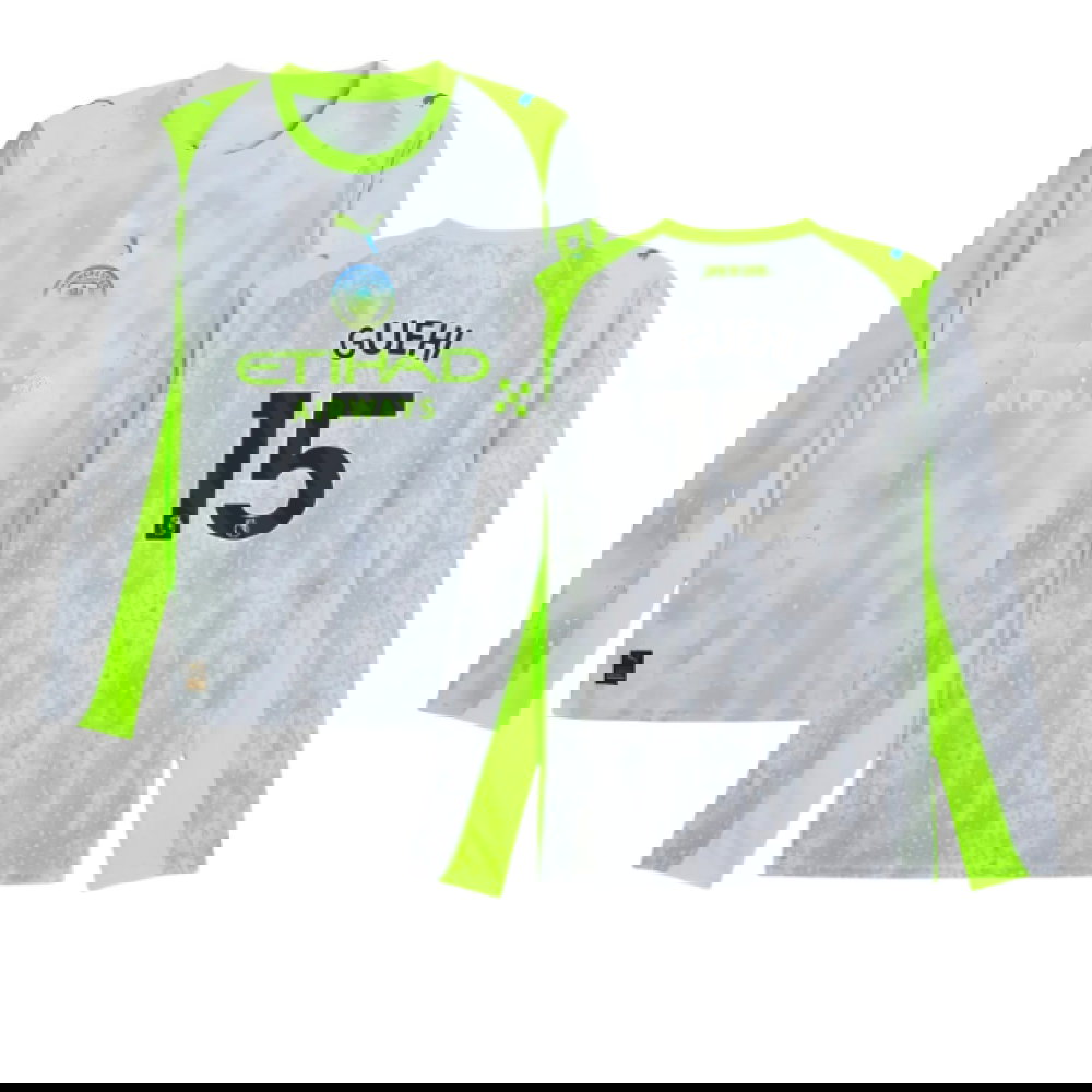 2025-2026 Man City Long Sleeve Third Shirt (Guehi 15)