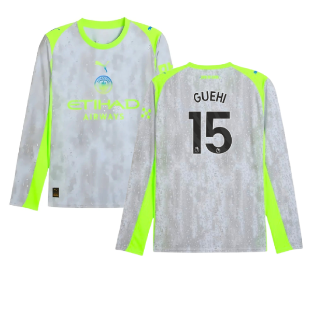2025-2026 Man City Long Sleeve Third Shirt (Guehi 15)