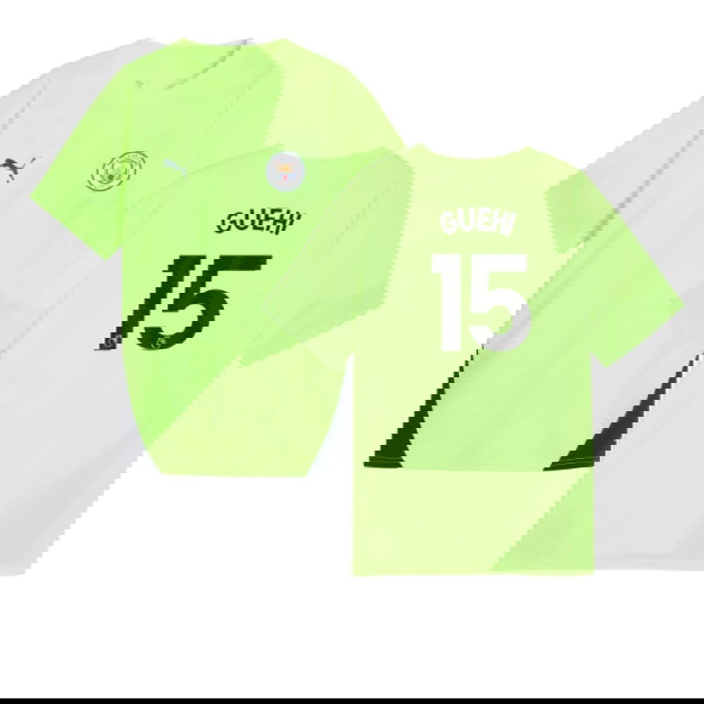 2025-2026 Man City Training Jersey (Fizzy Apple) - Kids (Guehi 15)