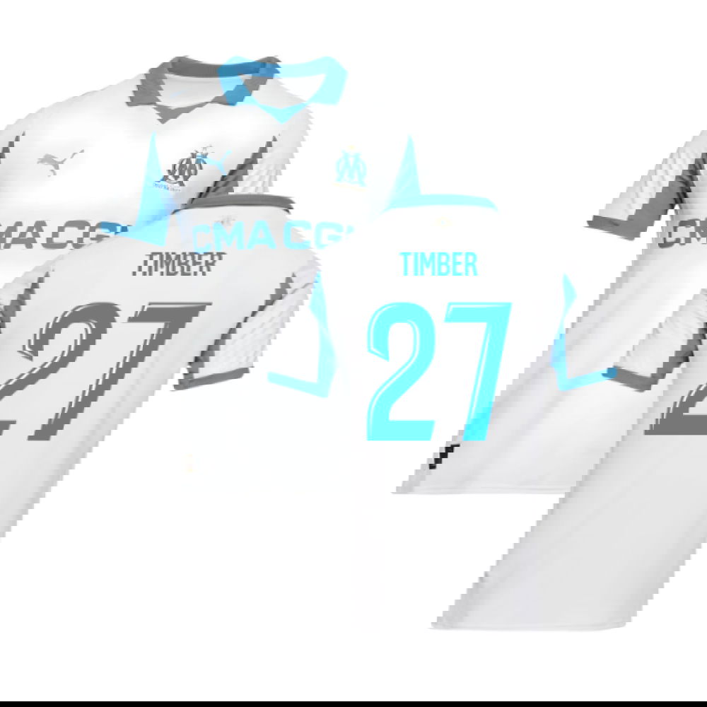 2025-2026 Marseille Home Shirt (Timber 27)