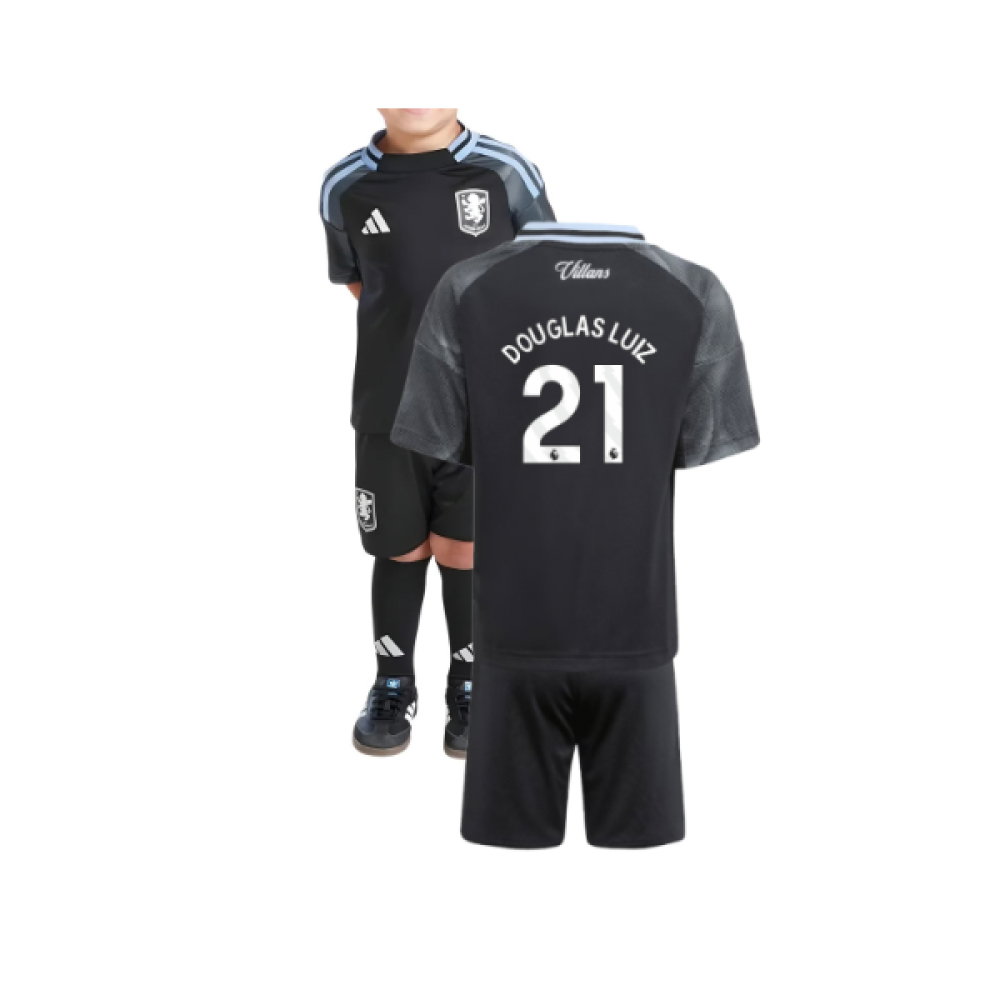 2025-2026 Aston Villa Away Mini Kit (Douglas Luiz 21)