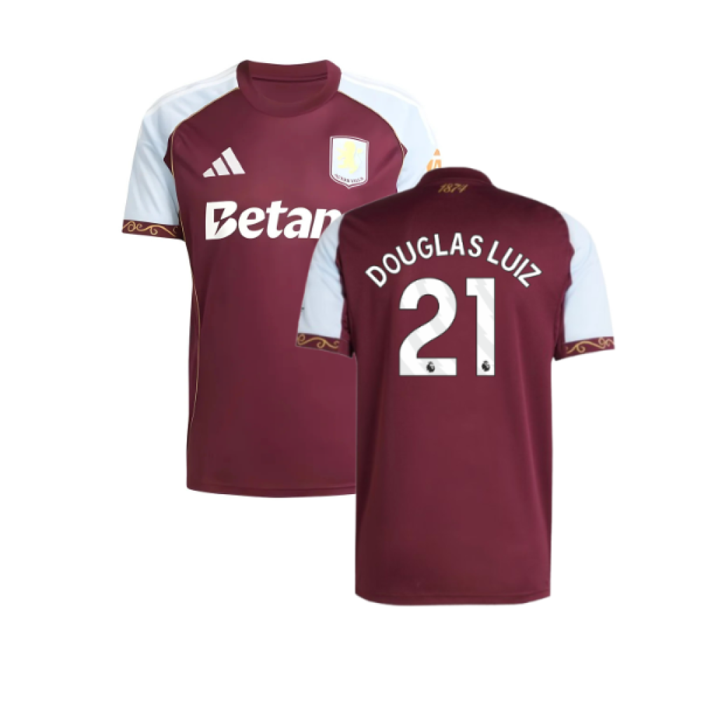 2025-2026 Aston Villa Home Shirt (Douglas Luiz 21)