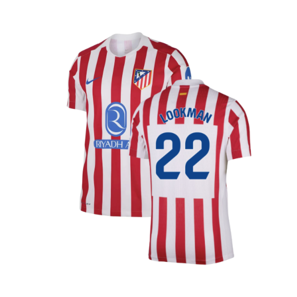 2025-2026 Atletico Madrid Home Authentic Shirt (Lookman 22)