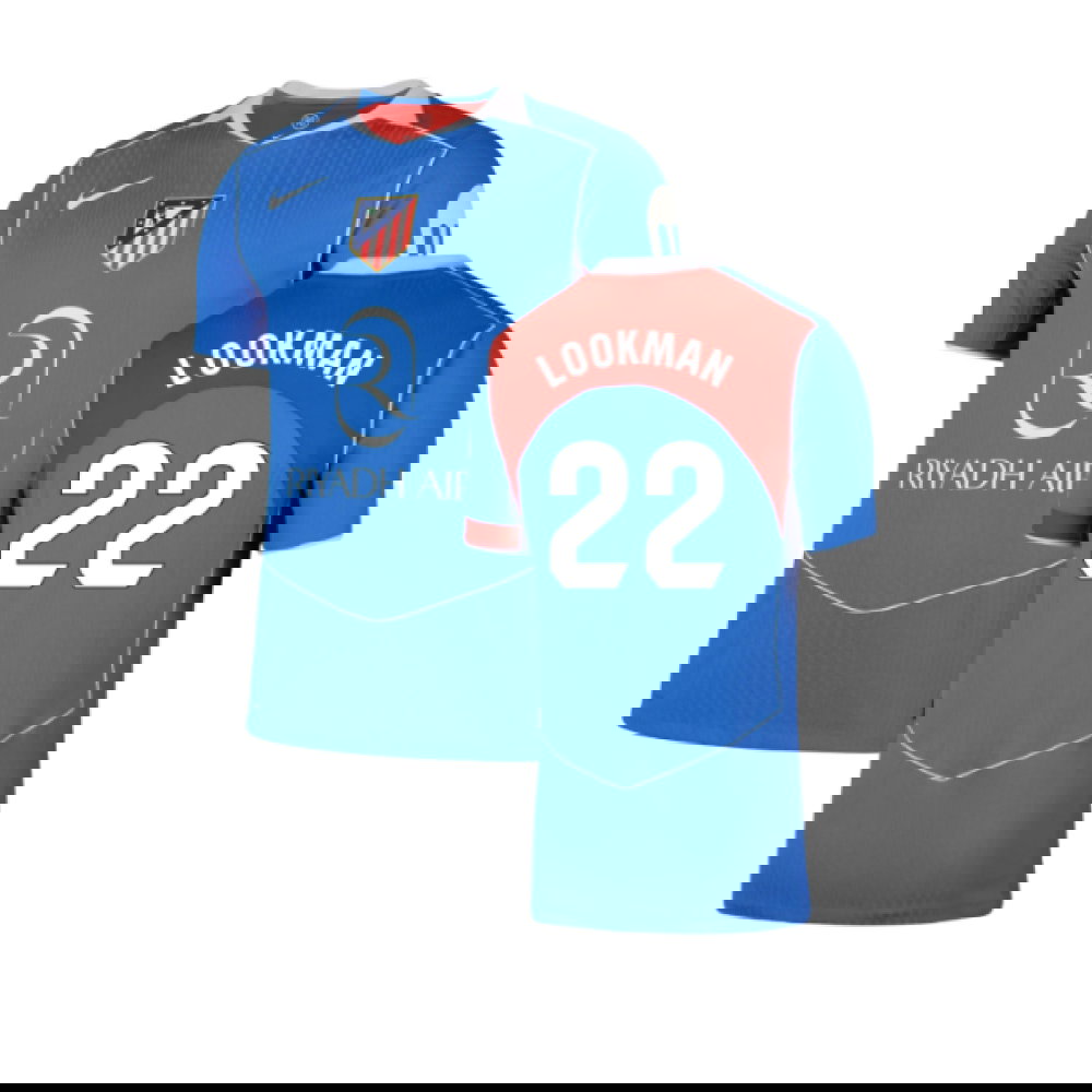 2025-2026 Atletico Madrid Authentic Third Shirt (Lookman 22)