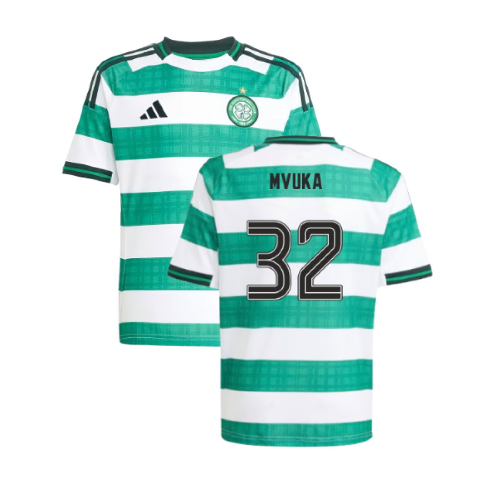 2025-2026 Celtic Home Shirt - Kids (Mvuka 32)