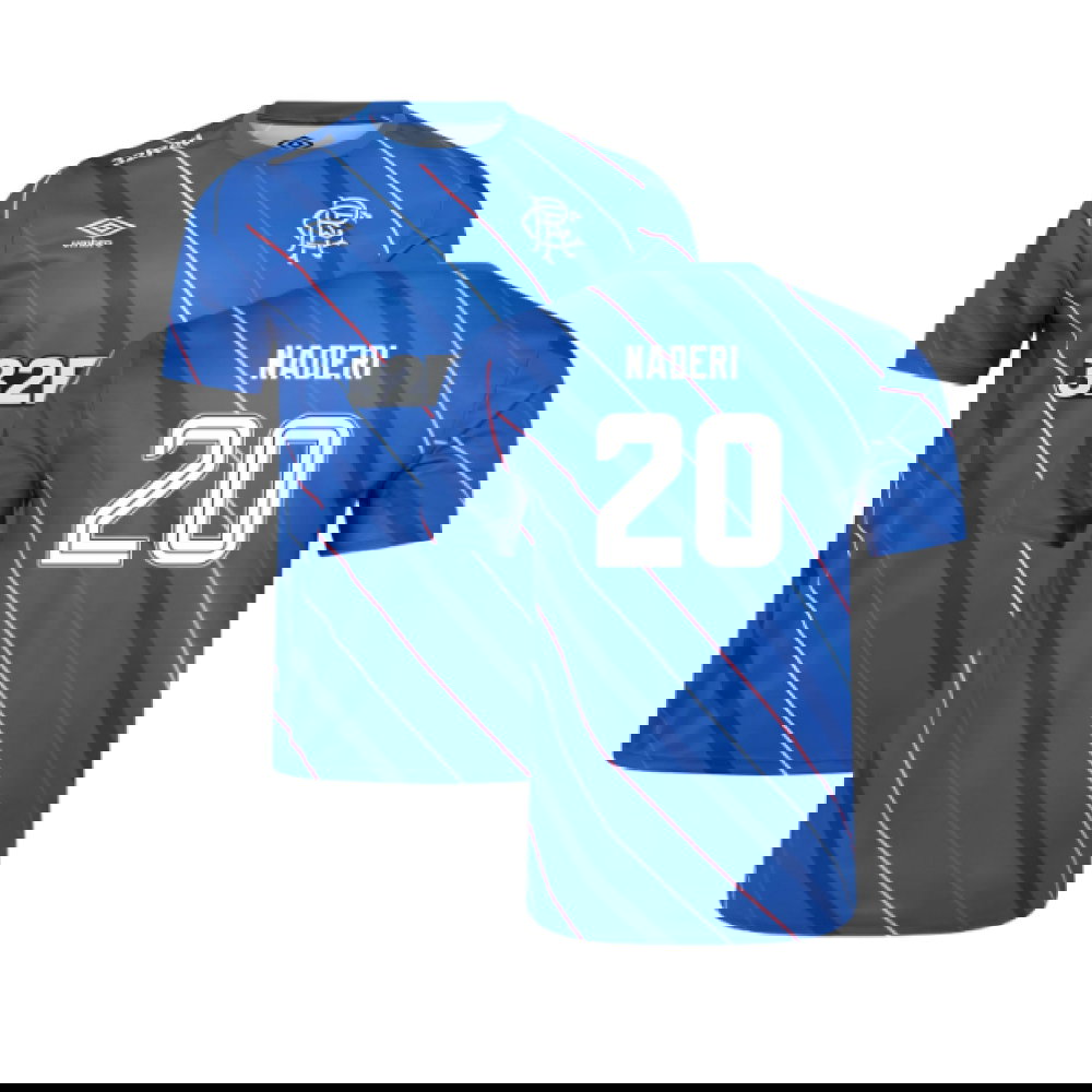 2025-2026 Rangers Home Pre Match Short Sleeve Tee (Lapis Blue) (Naderi 20)