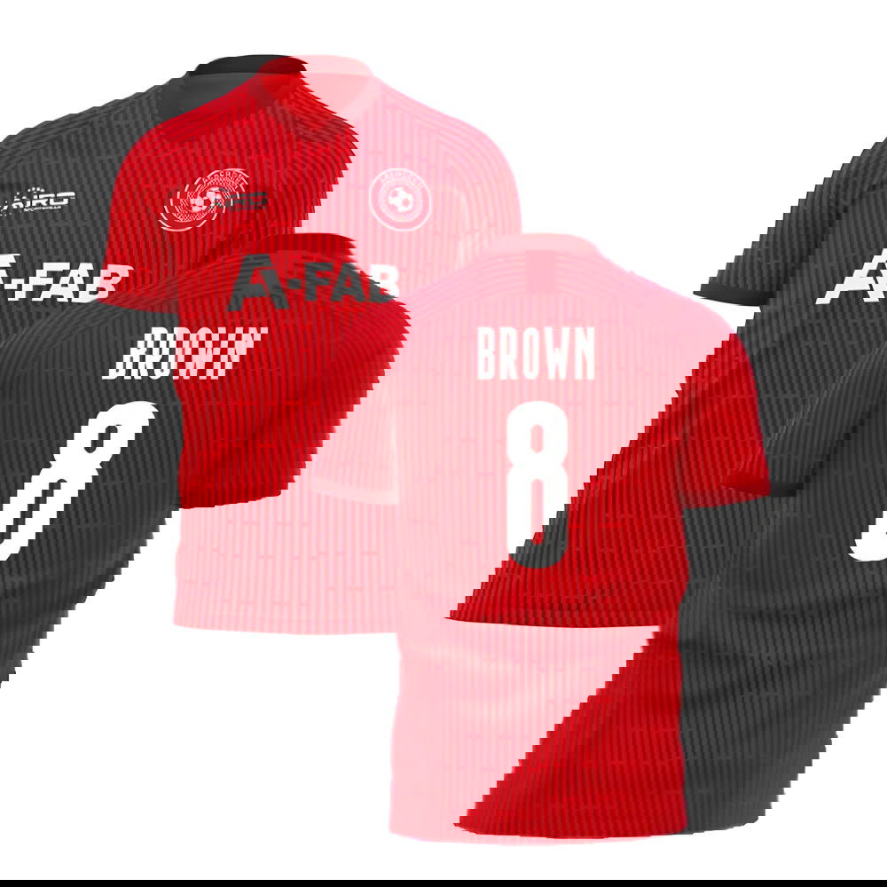  Aberdeen 2025-2026 Home Concept Football Kit (Airo) (BROWN 8)