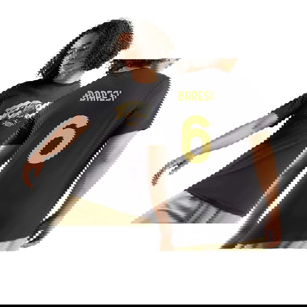 AC Milan 125th Anniversary ftblCulture Tee (Black) (Baresi 6)