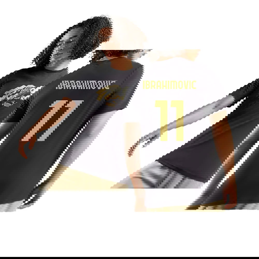 AC Milan 125th Anniversary ftblCulture Tee (Black) (Ibrahimovic 11)