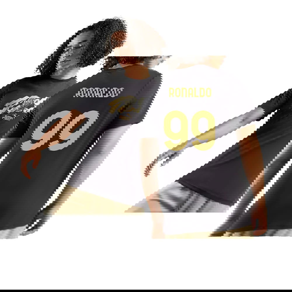 AC Milan 125th Anniversary ftblCulture Tee (Black) (Ronaldo 99)