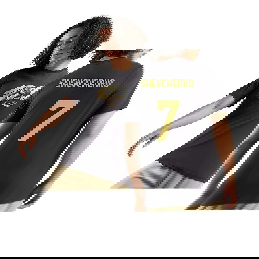 AC Milan 125th Anniversary ftblCulture Tee (Black) (Shevchenko 7)