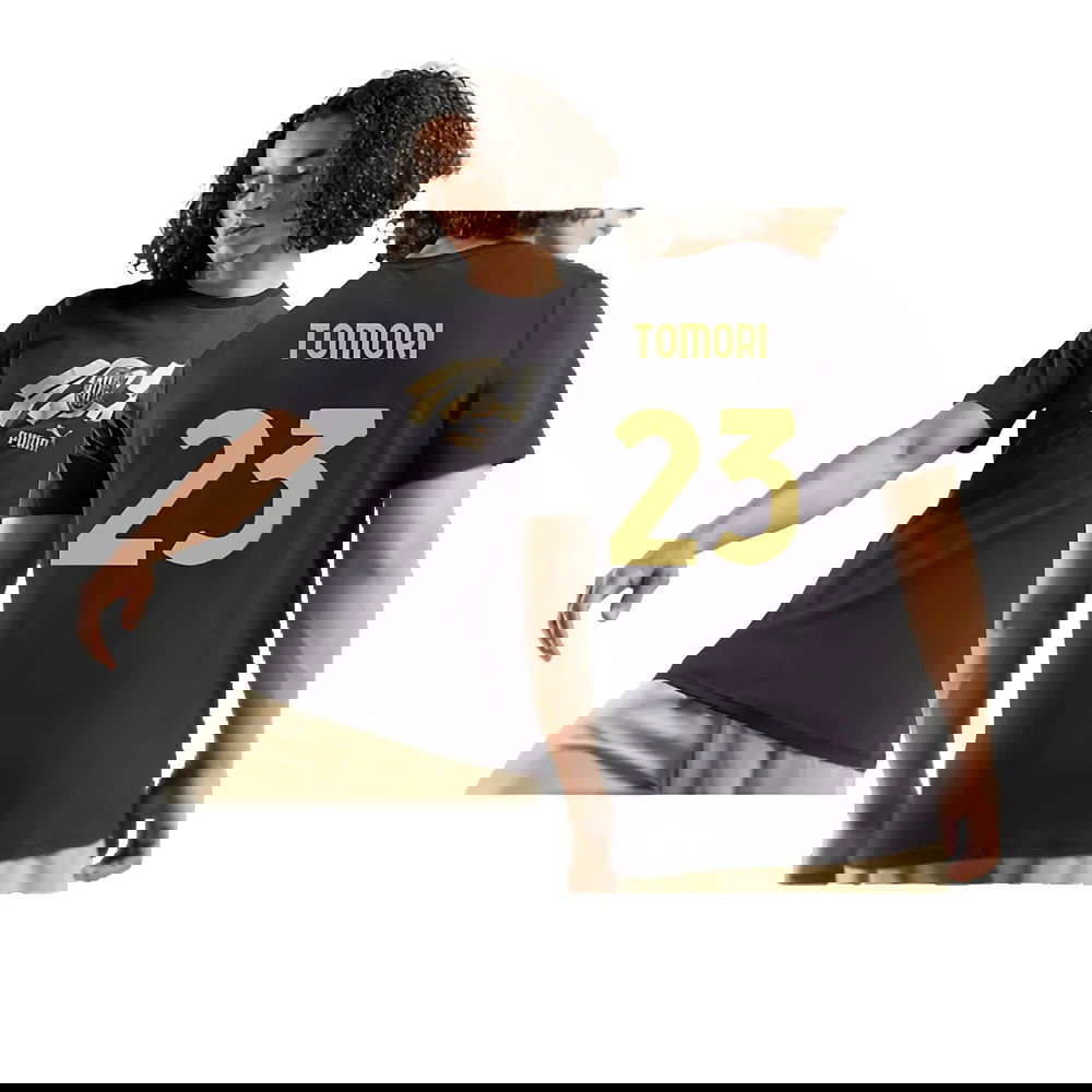 AC Milan 125th Anniversary ftblCulture Tee (Black) (Tomori 23)