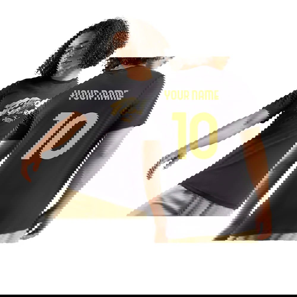 AC Milan 125th Anniversary ftblCulture Tee (Black) (Your Name)