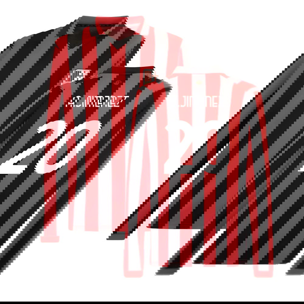 AC Milan 125th Authentic Shirt LS (Black-Red) (A.Jimenez 20)