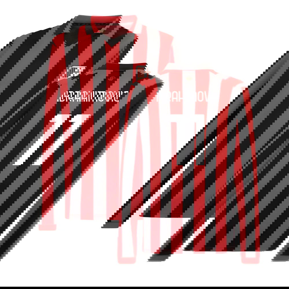 AC Milan 125th Authentic Shirt LS (Black-Red) (Ibrahimovic 11)
