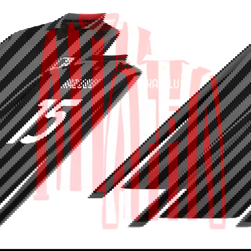 AC Milan 125th Authentic Shirt LS (Black-Red) (Kalulu 15)