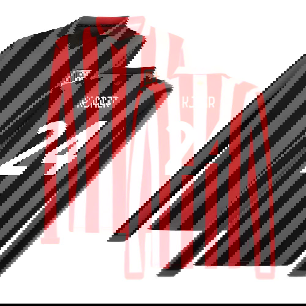 AC Milan 125th Authentic Shirt LS (Black-Red) (Kjaer 24)