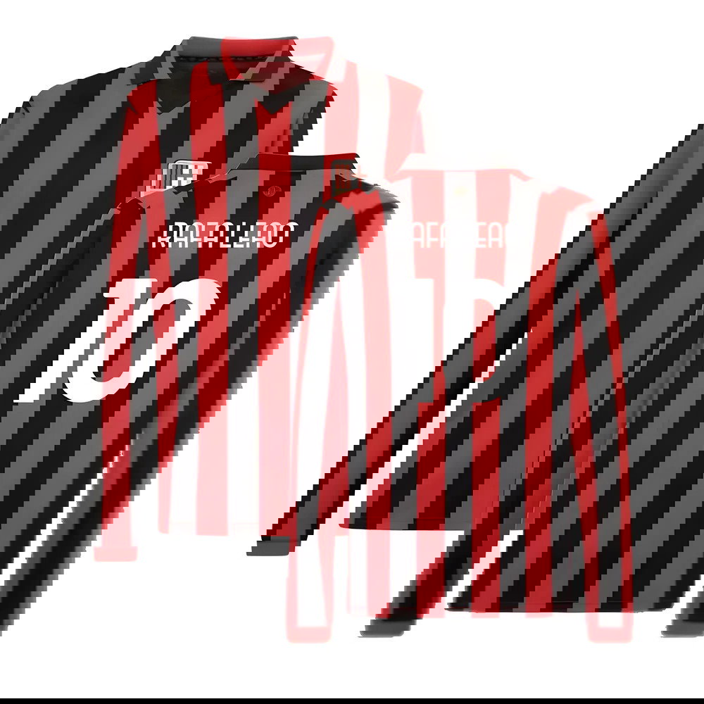 AC Milan 125th Authentic Shirt LS (Black-Red) (Rafa Leao 10)