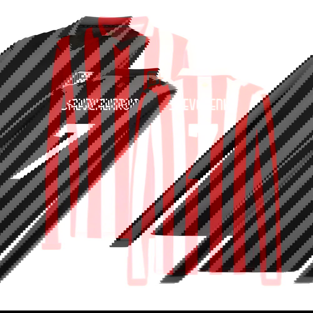 AC Milan 125th Authentic Shirt LS (Black-Red) (Shevchenko 7)