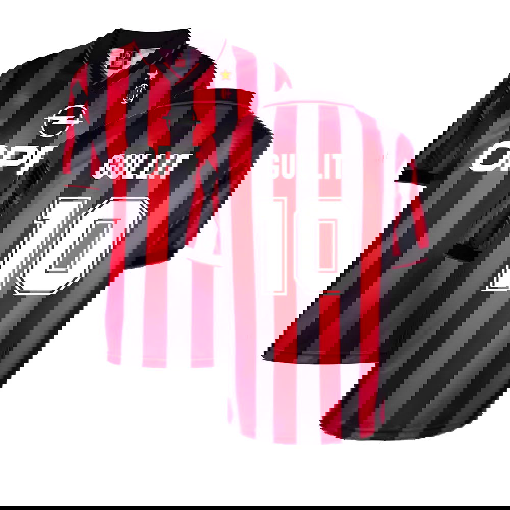 AC Milan 1996 Home Retro Shirt (Gullit 10)