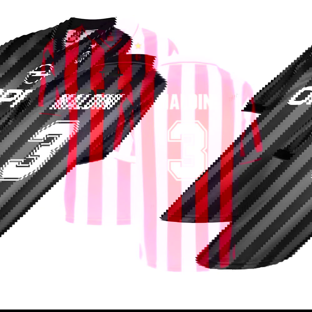 AC Milan 1996 Home Retro Shirt (MALDINI 3)