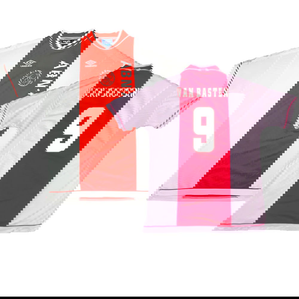 Ajax 1999-00 Home Shirt ((Excellent) M) (Van Basten 9)