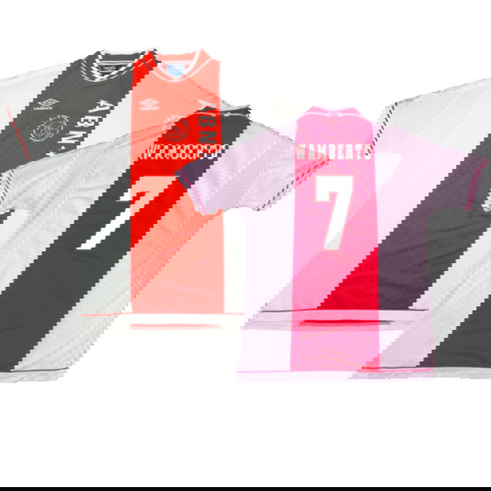 Ajax 1999-00 Home Shirt ((Excellent) M) (Wamberto 7)