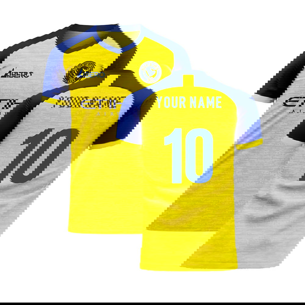  Al-Nassr 2025-2026 Home Concept Football Kit (Libero) - Kids (Long Sleeve) (Your Name)