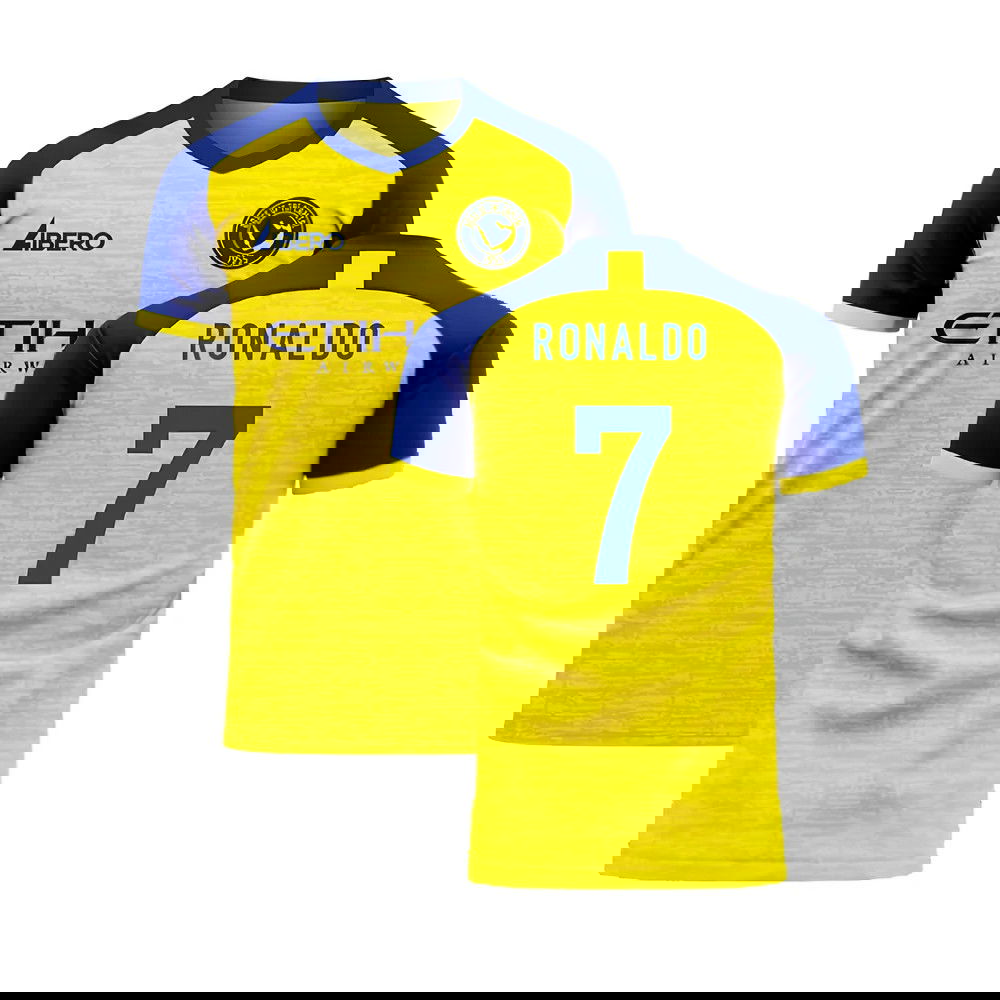  Al-Nassr 2025-2026 Home Concept Football Kit (Libero) - Little Boys (Ronaldo 7)