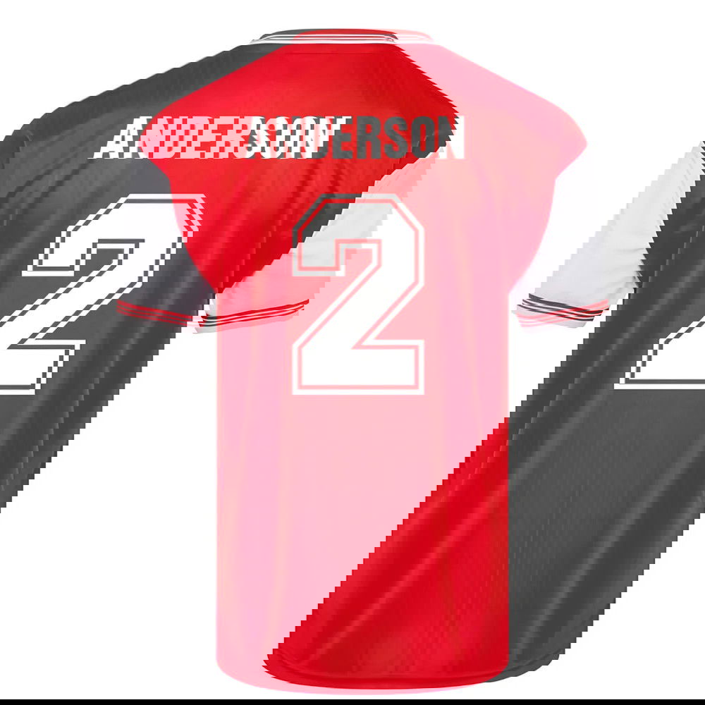 Score Draw Arsenal 1985 Centenary Retro Football Shirt (Anderson 2)