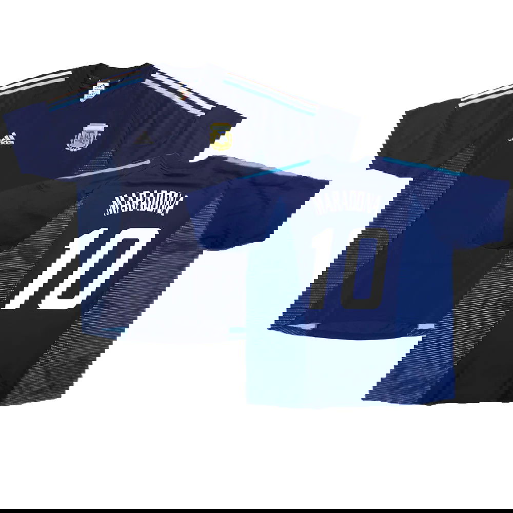 Argentina 2002-04 Away Shirt ((Excellent) XL) (MARADONA 10)