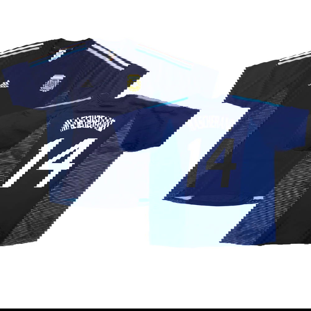Argentina 2002-04 Away Shirt ((Excellent) XL) (MASCHERANO 14)
