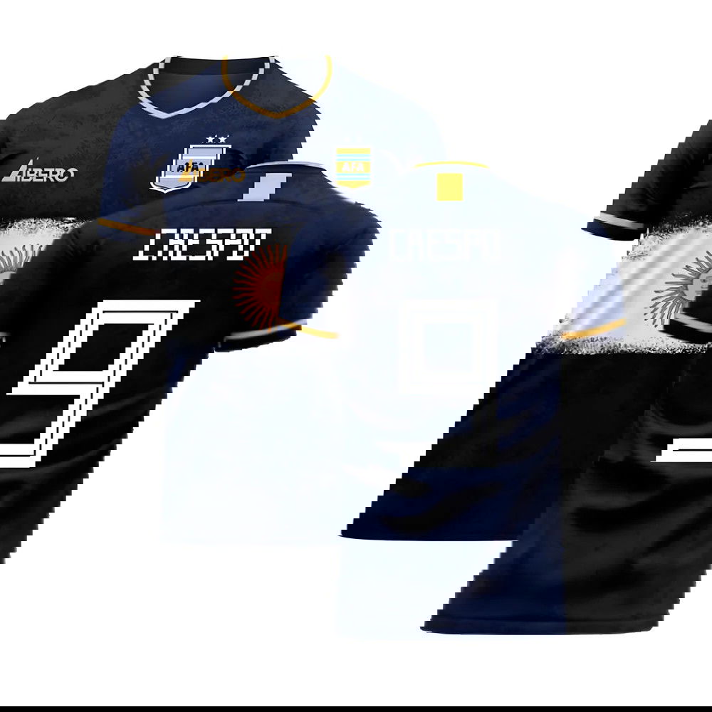 Argentina 2025-2026 Away Concept Football Kit (Libero) (CRESPO 9)