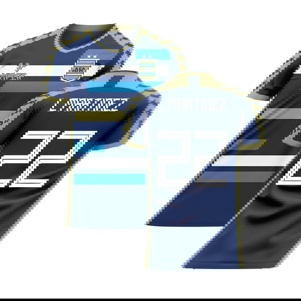 Argentina 2025-2026 Away Concept Football Kit (Viper) (L MARTINEZ 22)