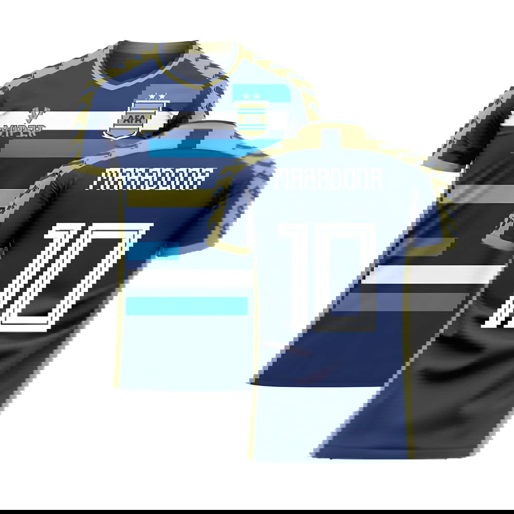 Argentina 2025-2026 Away Concept Football Kit (Viper) (MARADONA 10)